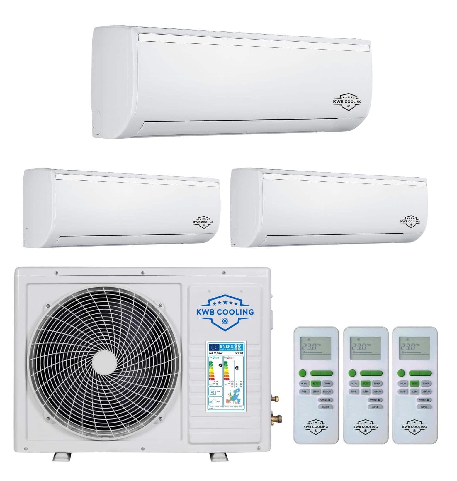 KWB COOLING AIRCO – 090909 R32 INVERTER SET TRIPLE WIFI MOGELIJK